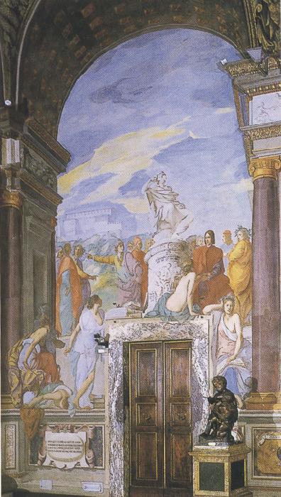 Sandro Botticelli Francesco Furini,Lorenzo the Magnificent and the Platonic Academy in the Villa of Careggi (mk36) Germany oil painting art